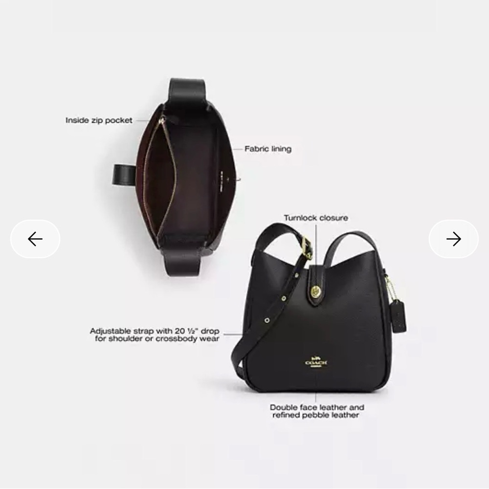 Coach Hadley Convertible Crossbody Bag - Picture 4 of 9